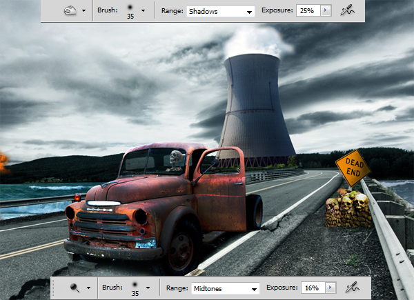 21 Hướng Dẫn Photoshop: Thảm Họa Hạt Nhân    thiết kế web