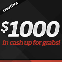 Win $1000 by submitting work to Creattica!