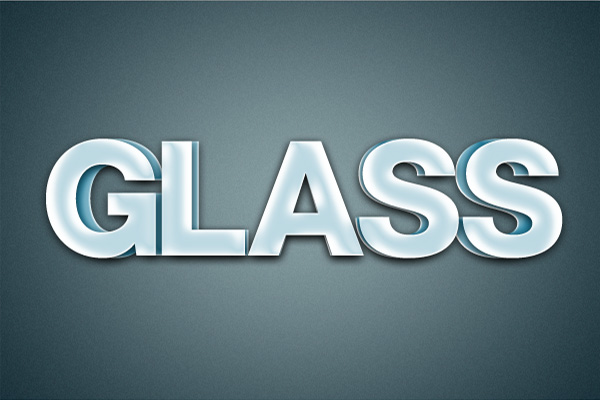 15 Hiệu Ứng 3D Text trong Photoshop: Chữ Glass