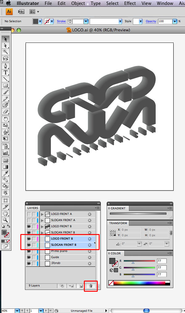 STEP 14 Tạo Typography 3D Thủy Tinh trong Photoshop và Illustrator