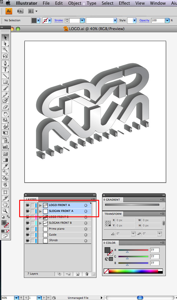 STEP 15 Tạo Typography 3D Thủy Tinh trong Photoshop và Illustrator