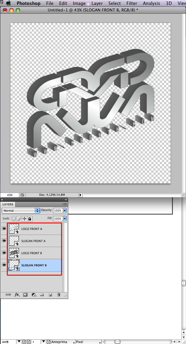 STEP 19 Tạo Typography 3D Thủy Tinh trong Photoshop và Illustrator