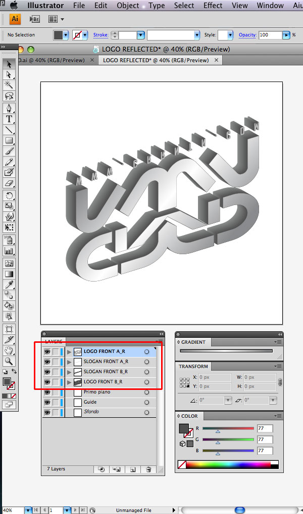 STEP 21 Tạo Typography 3D Thủy Tinh trong Photoshop và Illustrator