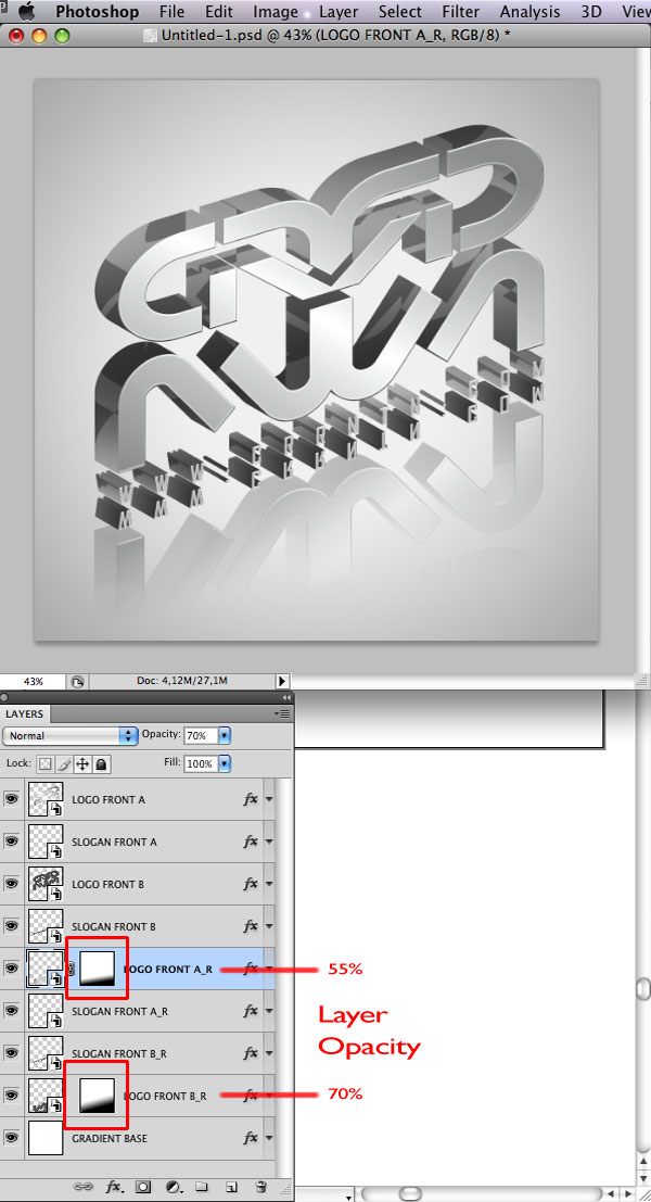 STEP 32 Tạo Typography 3D Thủy Tinh trong Photoshop và Illustrator