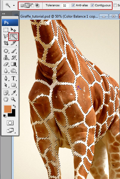 Undress a Giraffe in Photoshop