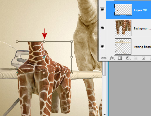 Undress a Giraffe in Photoshop