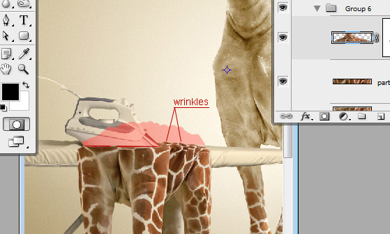 Undress a Giraffe in Photoshop