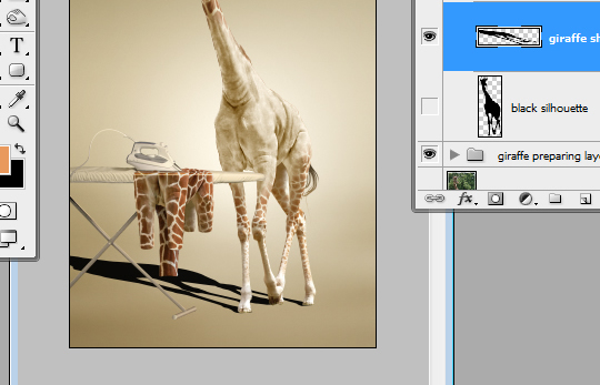 Undress a Giraffe in Photoshop