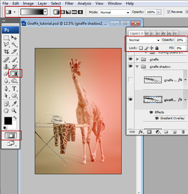 Undress a Giraffe in Photoshop