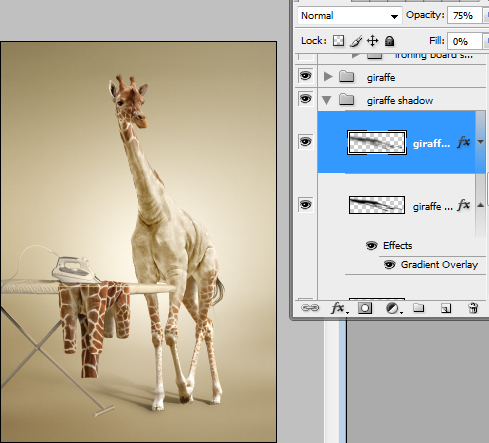 Undress a Giraffe in Photoshop