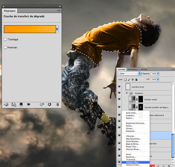 Step5 Tạo Hiệu Ứng Người Bị Phân Hủy trong Photoshop