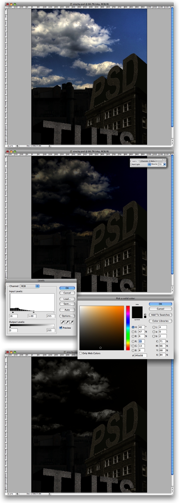 Sin City Style Poster in Photoshop Sin City Style Poster in Photoshop