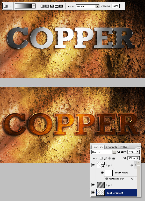 16 Thiết Kế Hiệu Ứng Chữ Copper trong Photoshop