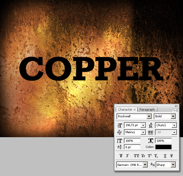 6 Thiết Kế Hiệu Ứng Chữ Copper trong Photoshop