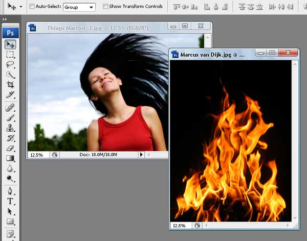 01 Tạo hiệu ứng lửa bốc cháy với Photoshop