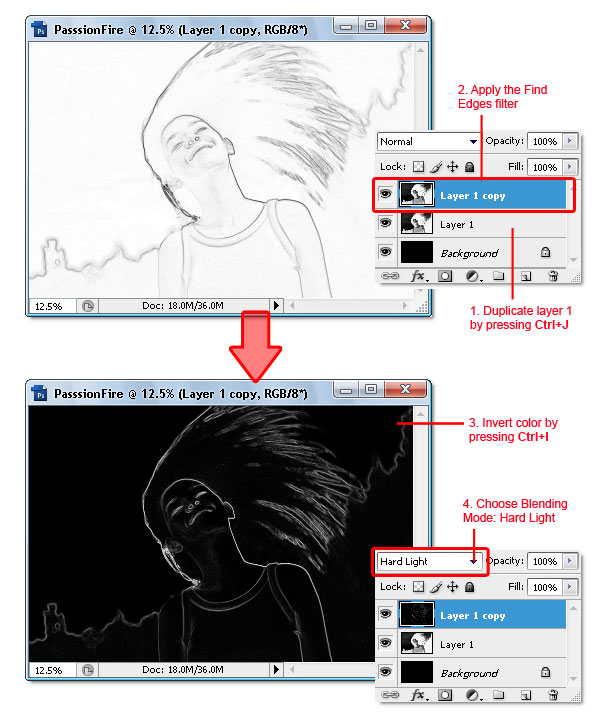 05 Tạo hiệu ứng lửa bốc cháy với Photoshop