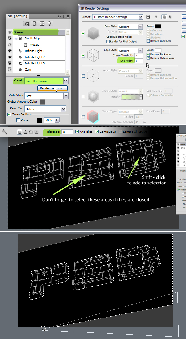 14 Hướng Dẫn Tạo Text Block 3D trong Photoshop 