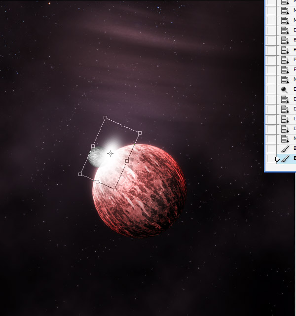 21 Hướng Dẫn Photoshop: Sự Va Chạm giữa Hai Hành Tinh   thiết kế web
