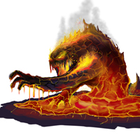 Create a Lava Monster Concept Painting