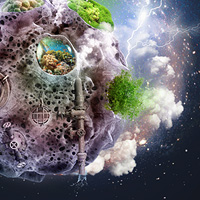 Create a Fantasy Mini Planet – Psd Premium Tutorial