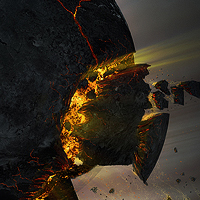 Create an Exploding Moon Orbiting a Gas Giant in Photoshop – Psd Premium Tutorial
